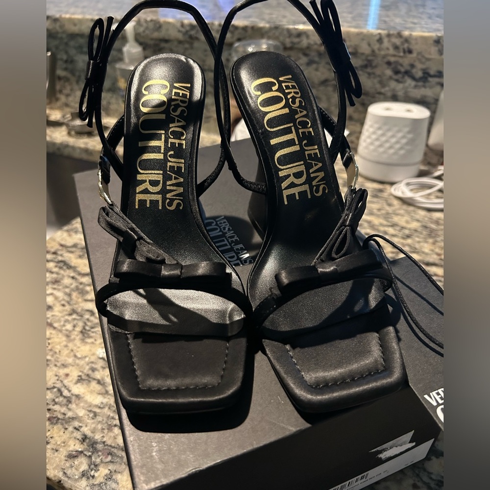 Versace Jeans Couture Black Heels